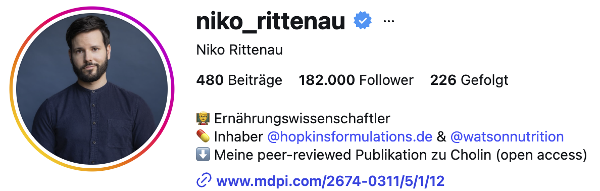 Instagram-Profil von niko_rittenau
