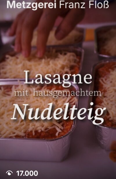 Metzgerei Floß Lasagne Reel
